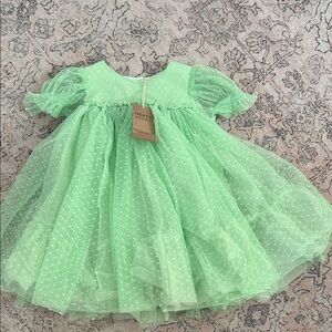 Next Light Green Tulle Dress